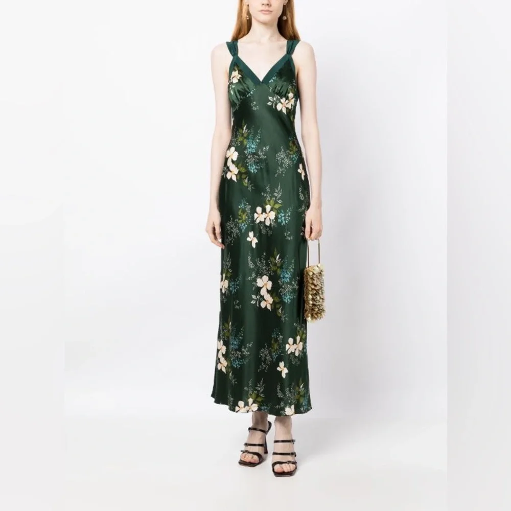Reformation Neola floral-print silk dress, Brand new, never worn, never washed._5